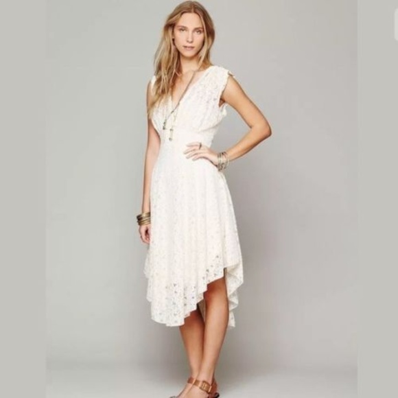Free People Dresses & Skirts - Free People FP X Garden Of Eden Lace Dress M Ivory